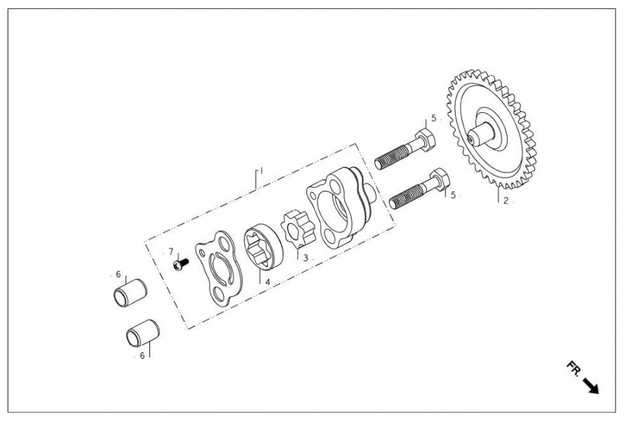 HR102-PL E0902	YAĞ POMPA DİŞLİSİ