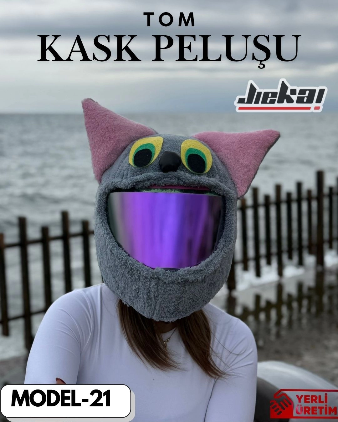 MODEL-21 KASK PELUŞU TEK EBAT TOM