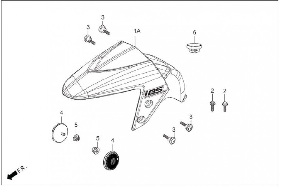 HERO DASH 125 (EURO5) ÖN ÇAMURLUK SİYAH HR125-DSH F0501 SY