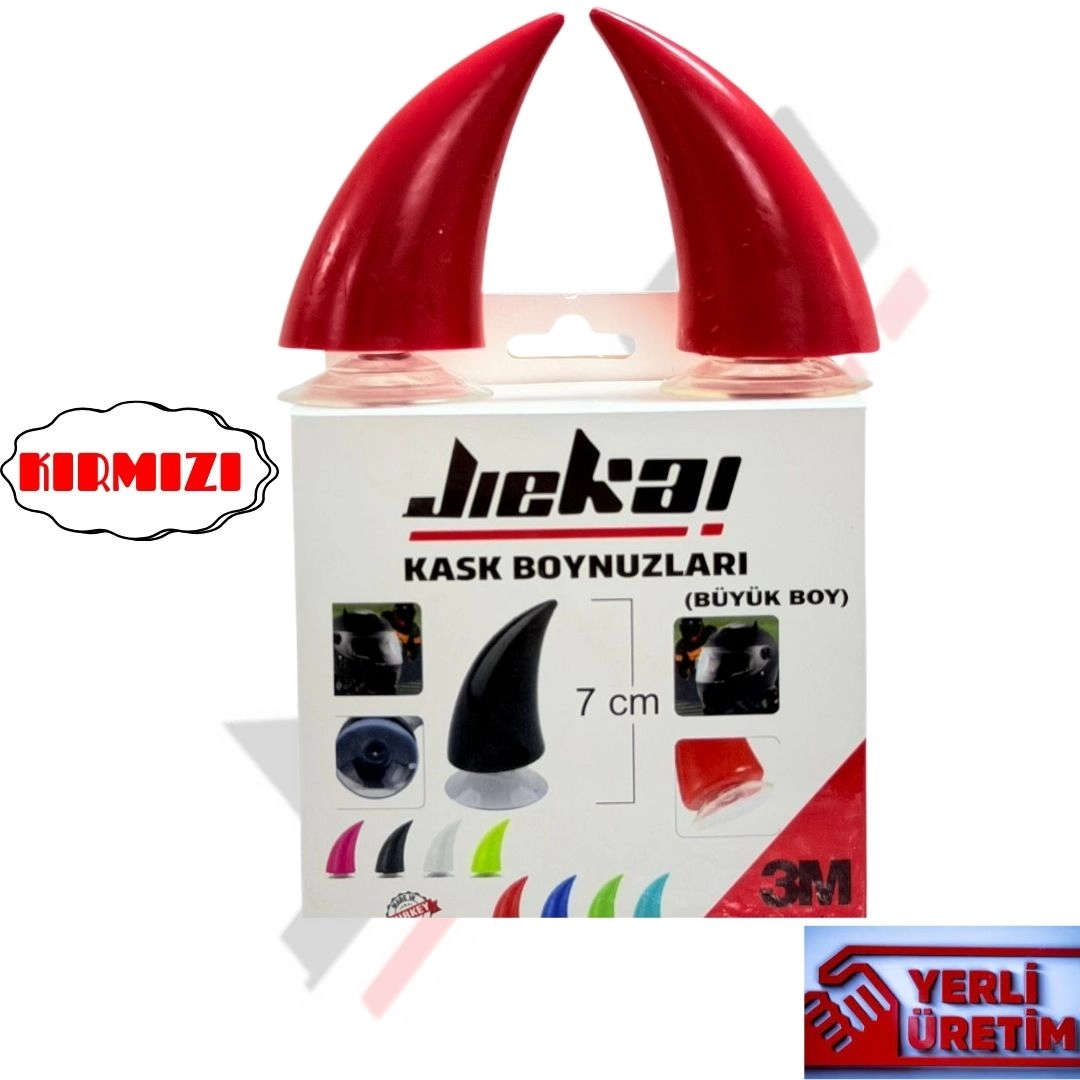 KASK BOYNUZU ( KIRMIZI ) PAKET İÇERİĞİ 2 ADET