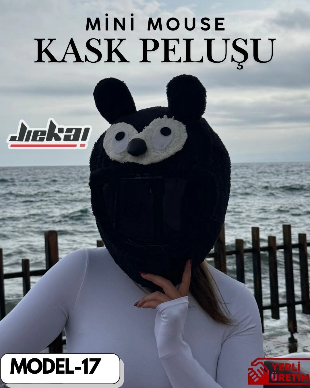 MODEL-17 KASK PELUŞU TEK EBAT MİNİ MOUSE