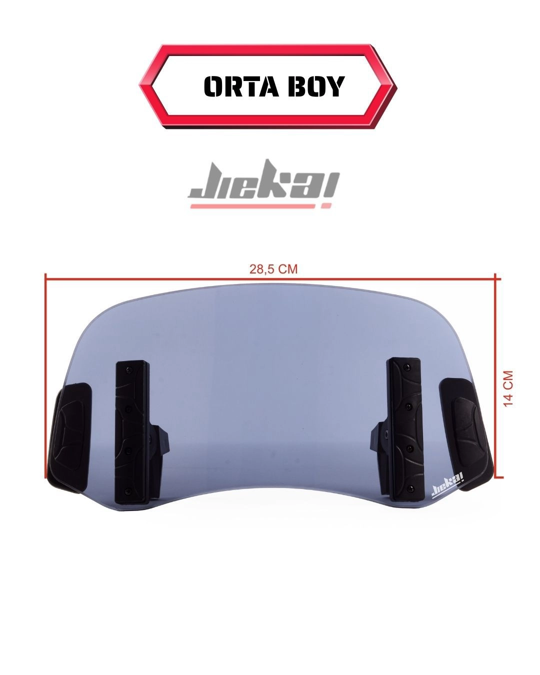 Jiekai DBS007 Dikiz aynalı Universal Çift Bağlantılı Asansörlü Deflektör * FÜME 29 X 14