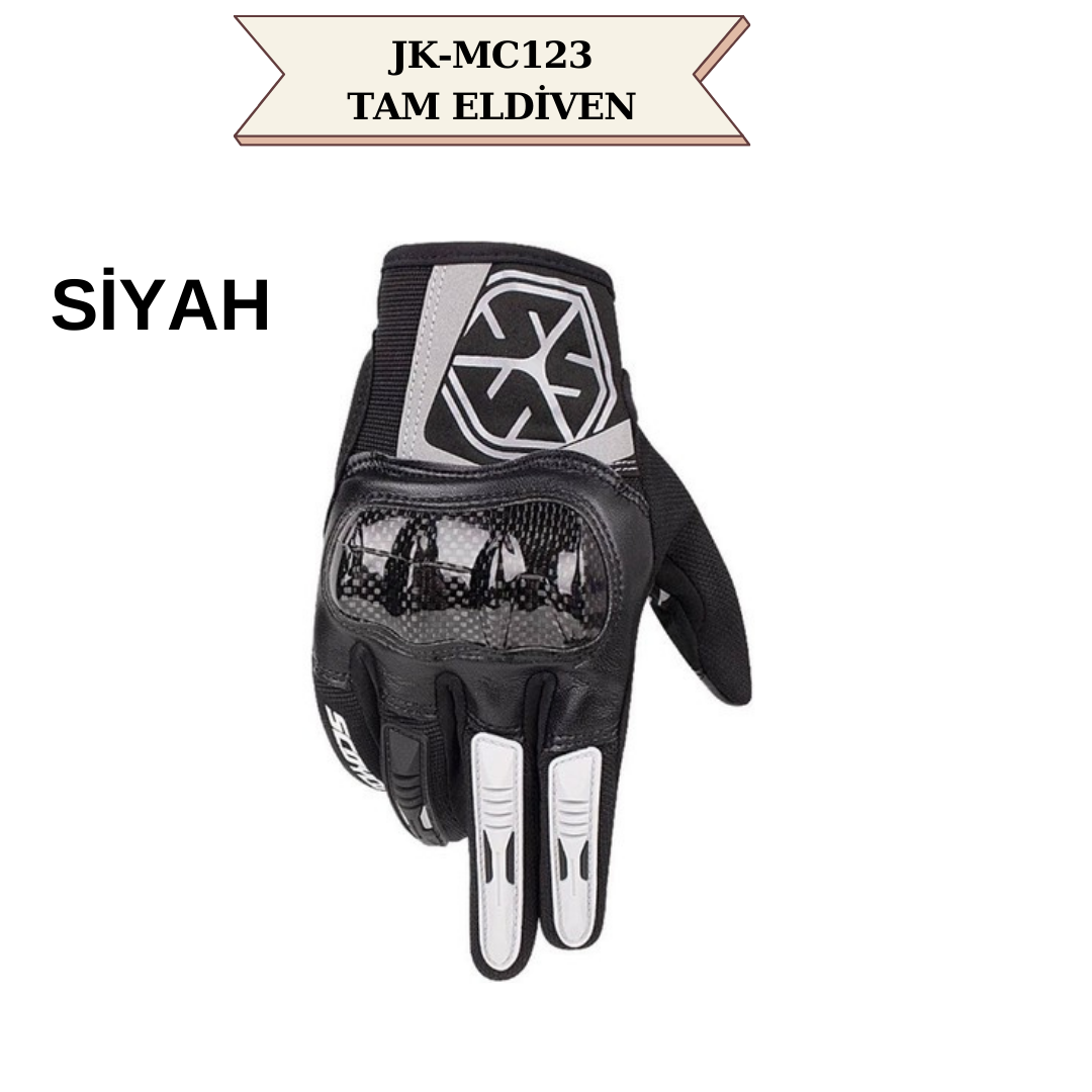 MC123 TAM ELDİVEN  (MİCROFİBER DERİ) SİYAH