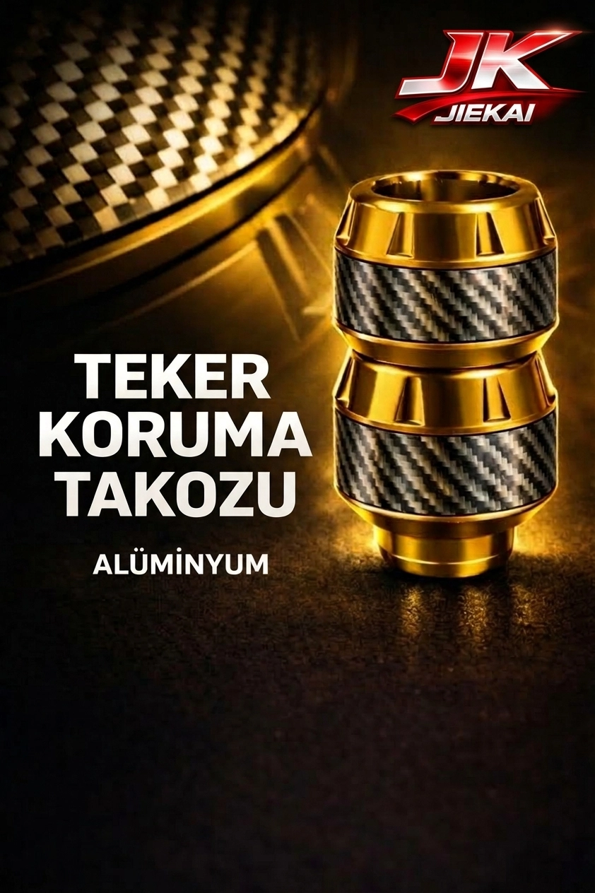 KB-37 RENKLİ ÖN TEKER TAKOZU *GOLD* ÜNİVERSAL