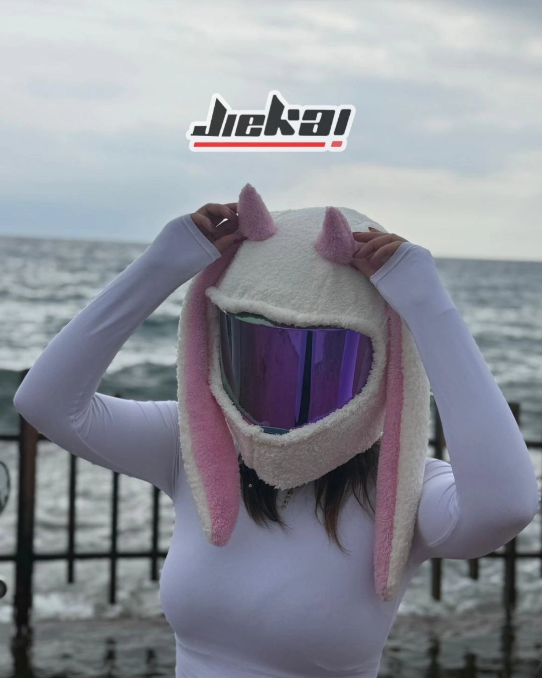 MODEL-05 KASK PELUŞU TEK EBAT PİNK DEVİL