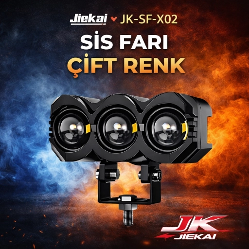 JİEKAİ JK-SF-X02 SİS FARI ÇİFT RENK - ( ADET FİYATIDIR )