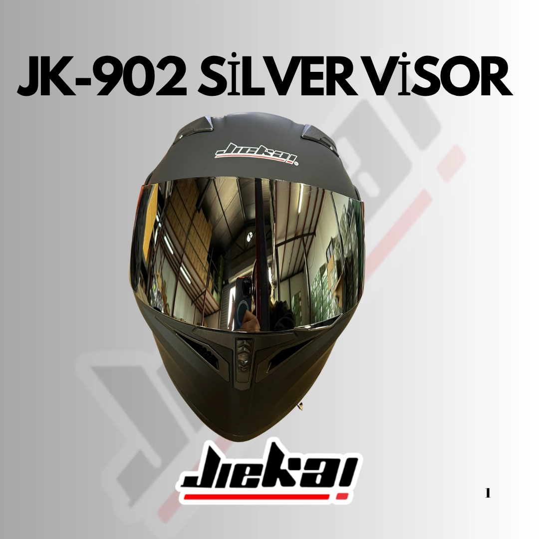 JİEKAİ ÇENE AÇILIR KASK SİLVER-AYNAMSI VİZÖR 