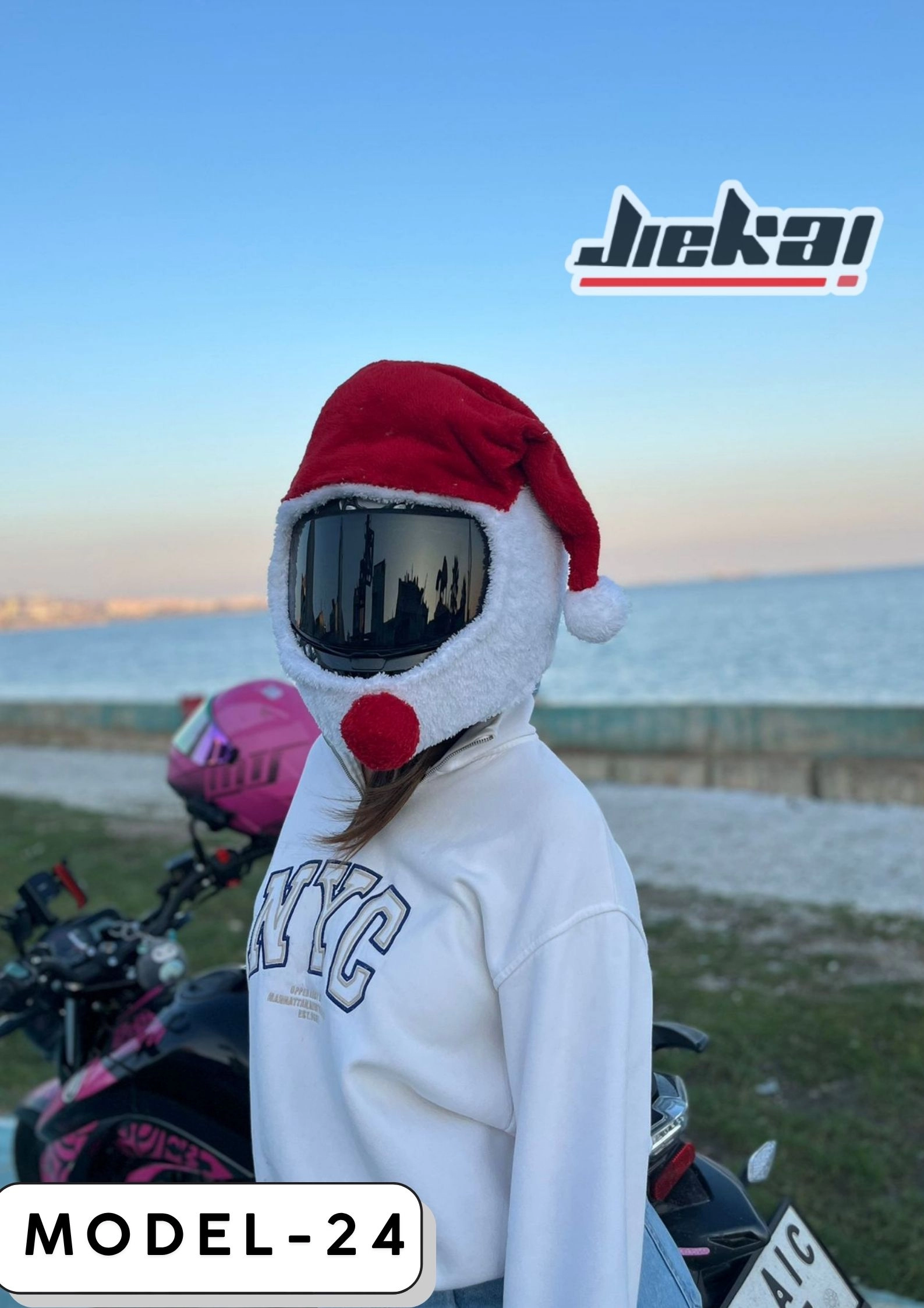 MODEL-24 KASK PELUŞU TEK EBAT NOEL BABA 