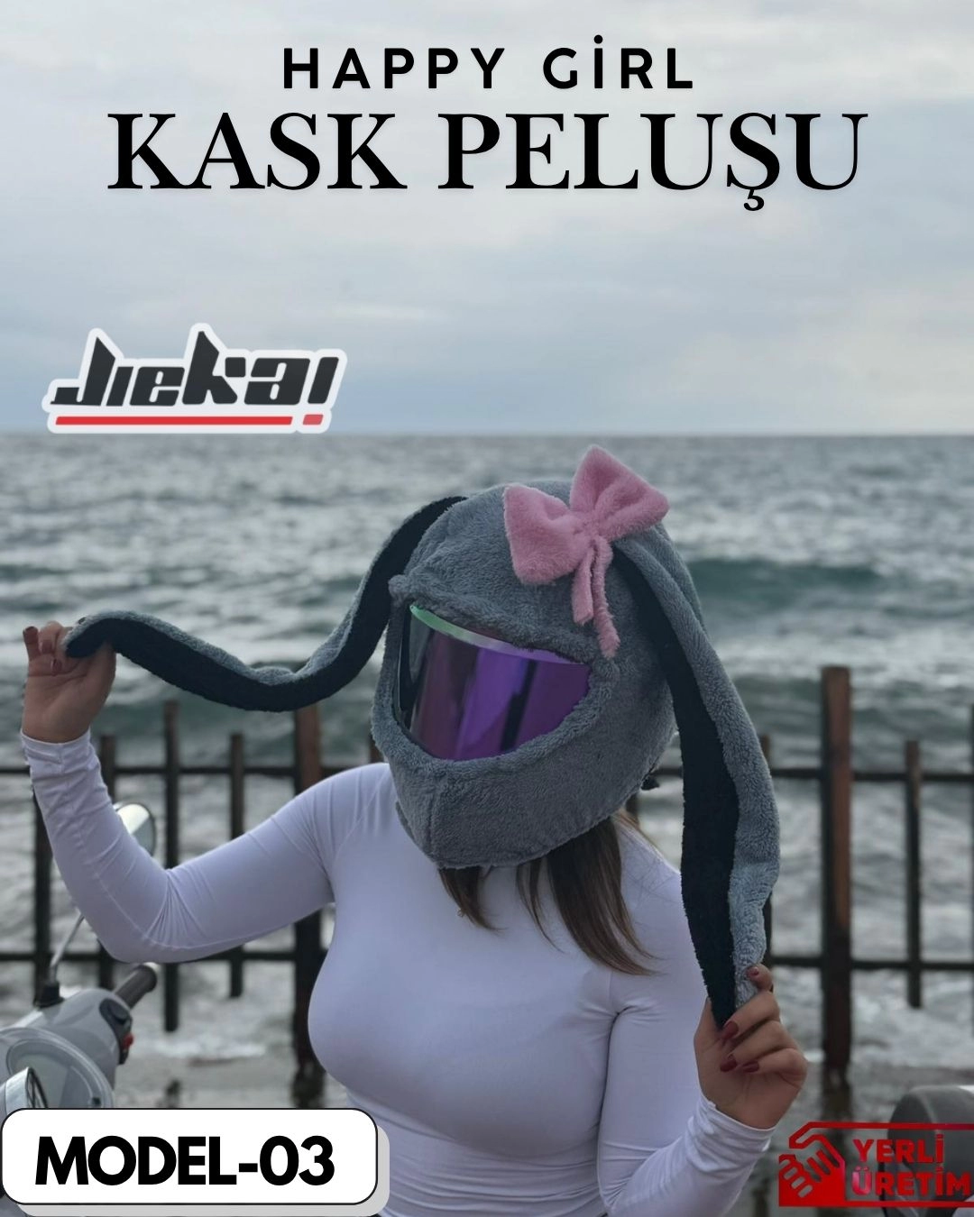 MODEL-03 KASK PELUŞU TEK EBAT HAPPY GİRL