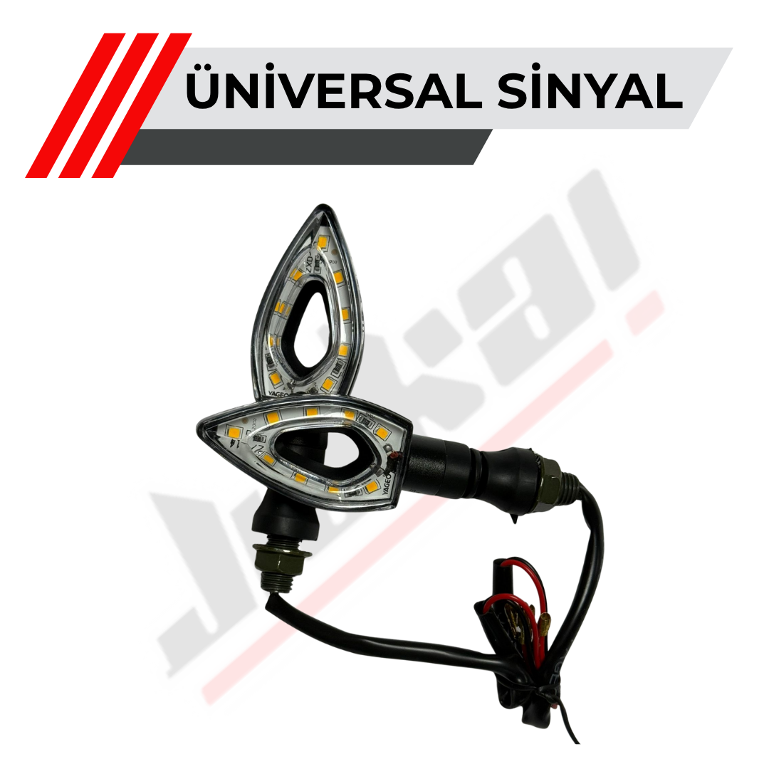 JİEKAİ TS23 ÜNİVERSAL LED SİNYAL MOTOSİKLET *SARI*