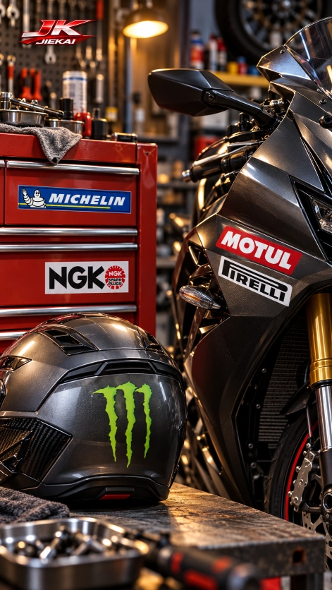 JK JİEKAİ MOTOSİKLET KASK AKSESUARI STİCKER MODEL 1