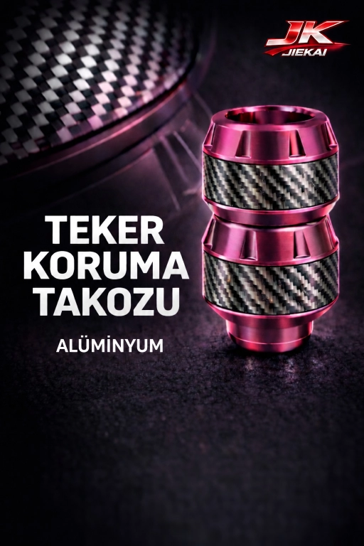 KB-37 RENKLİ ÖN TEKER TAKOZU *PEMBE* ÜNİVERSAL
