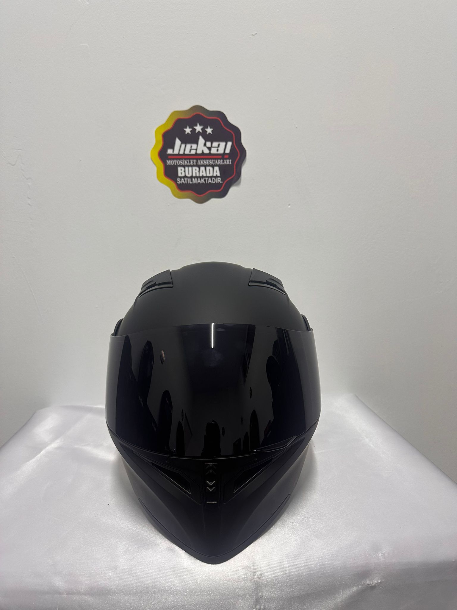 JK902 KASK CAMI SİYAH RENK