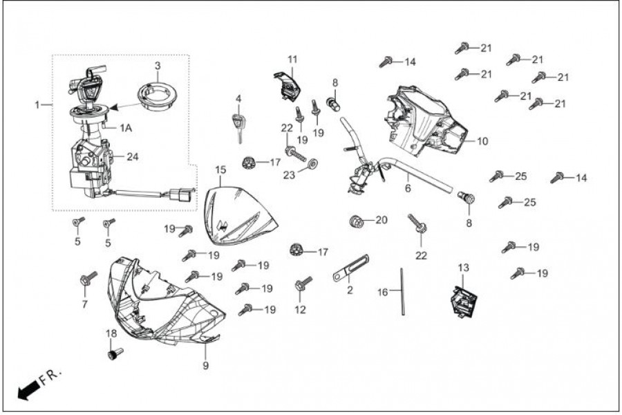 HR-ORT F0050 DASH 125 110 KONTAK SETİ
