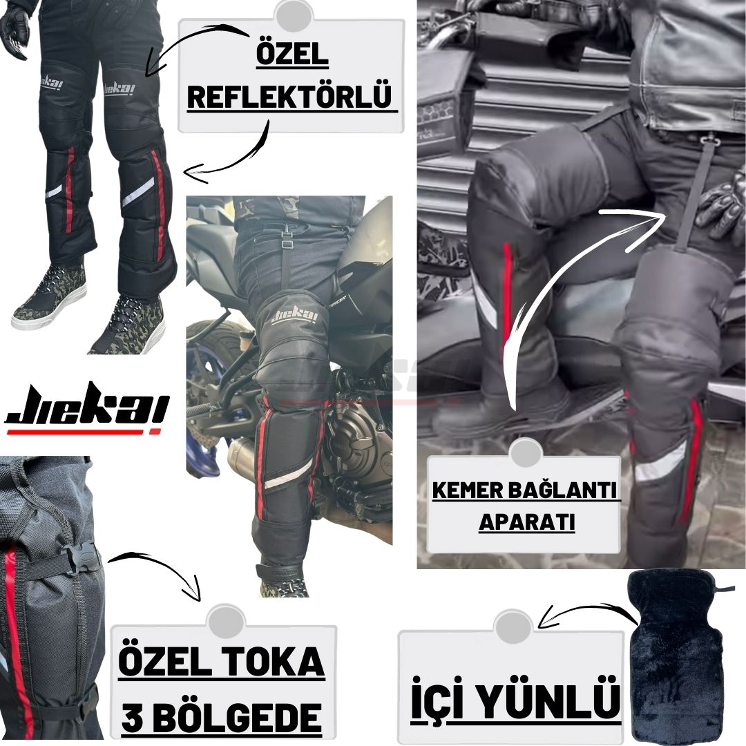 JİEKAİ B-55 MOTOSİKLET KIŞLIK YÜNLÜ DİZLİK